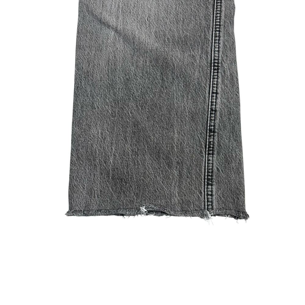 Zara Wide Leg High Rise Denim Jeans in Gray Washed - Picture 10 of 15